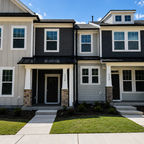 Townhome exteriors